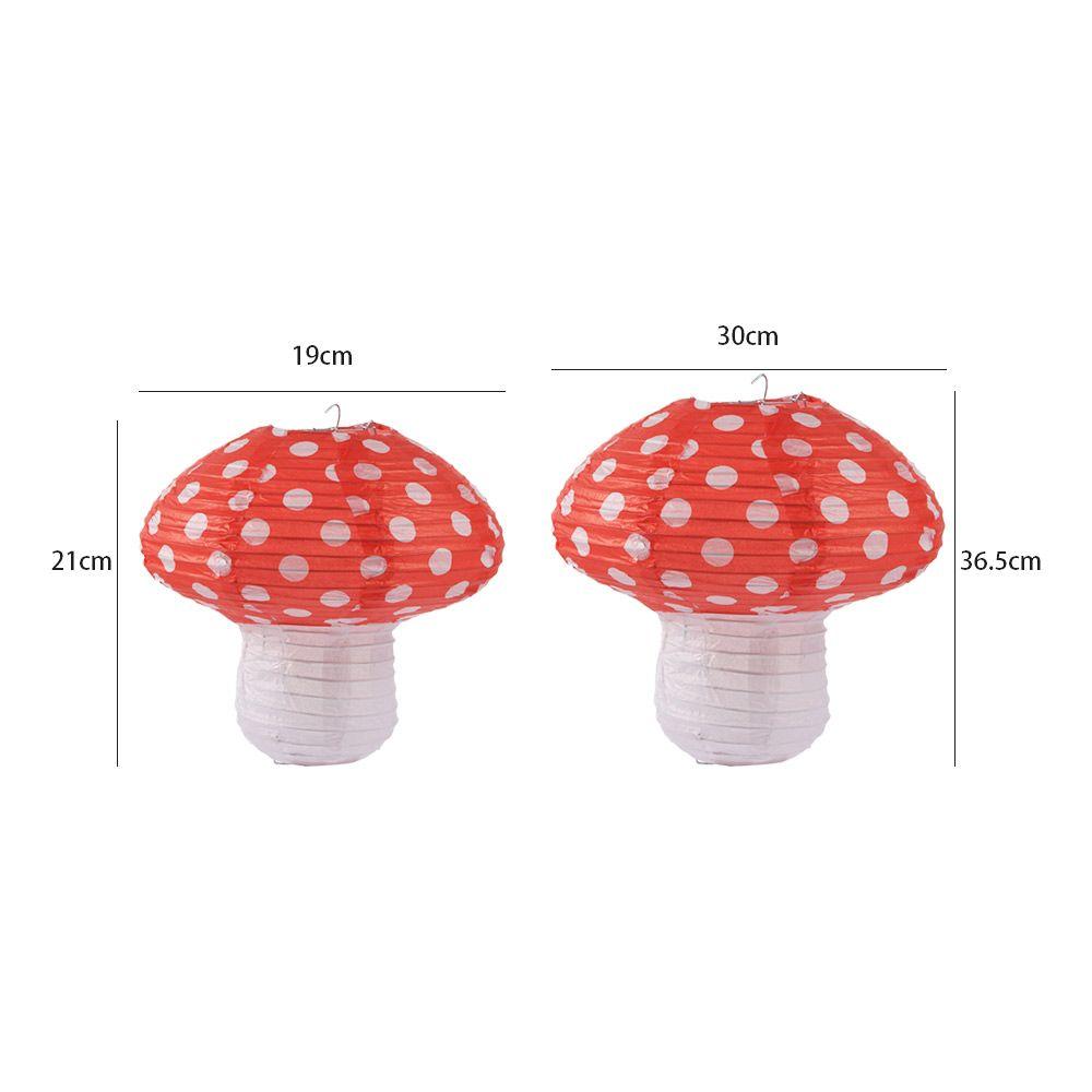 Birthday Party Baby Shower Wonderland Theme Backdrop Jungle 3D Hanging Decorations Paper Lanterns Party Supplies Mushroom