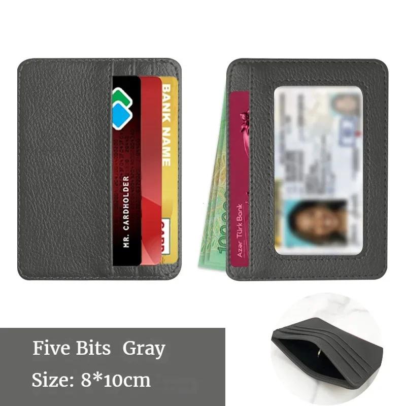 

Thin PU Leather Mini Wallet Slim Bank Credit Card Holder Multi Card Slots Men s Business Small ID Case for Man Purse Cardholder