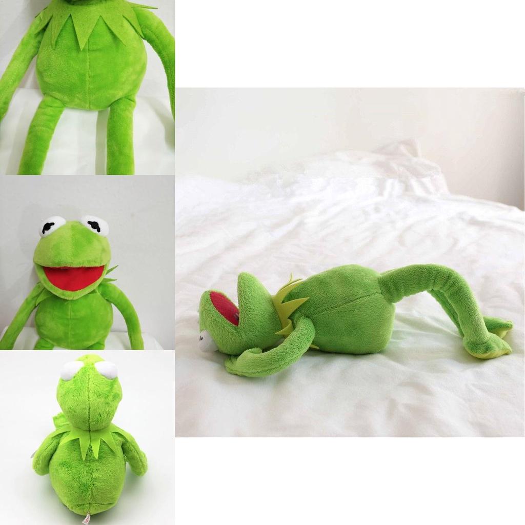 Urocza 18-calowa pluszowa zabawka-lalka Żaba Kermit z Muppetów do miękkiego przytulania i zabawy