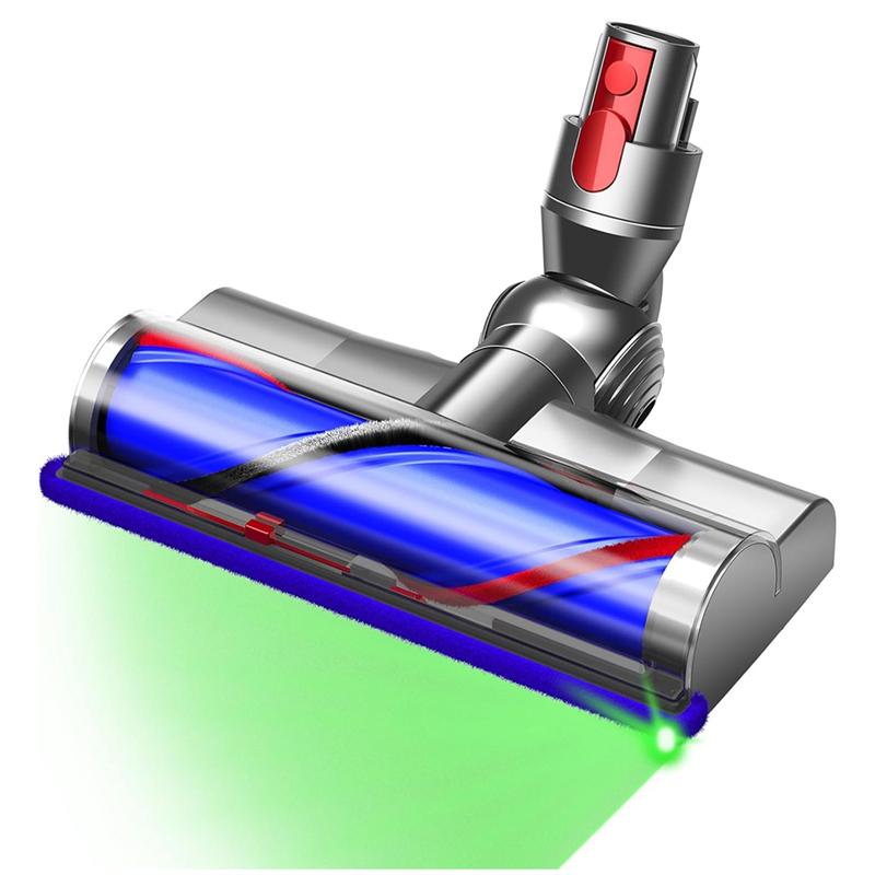 Насадка-щетка для пола с подсветкой для пылесосов Dyson V7 V8 V10 V11 V15 Cyclone, беспроводных пылесосов, запчасти