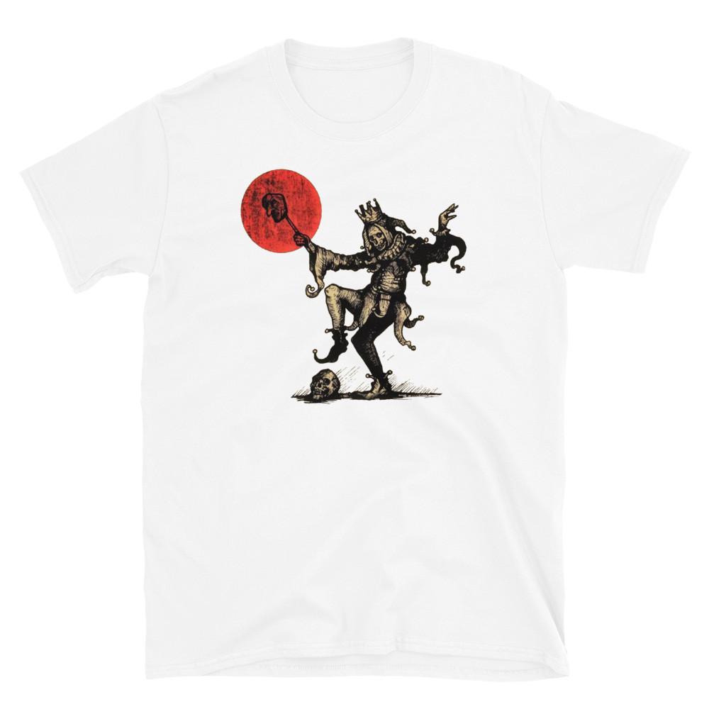 

DANCE IN THE FACE OF DEATH TAROT CARD STREET TATTOO PRINTED TSHIRT Unisex T-Shirt XXXL