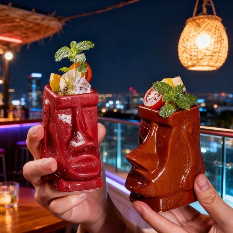 Creative Ceramic Mug Hawaiian Cocktail Mug Wine Cup Home Decor Home Decoration Accessories Gothic Decor Statues for Decoration