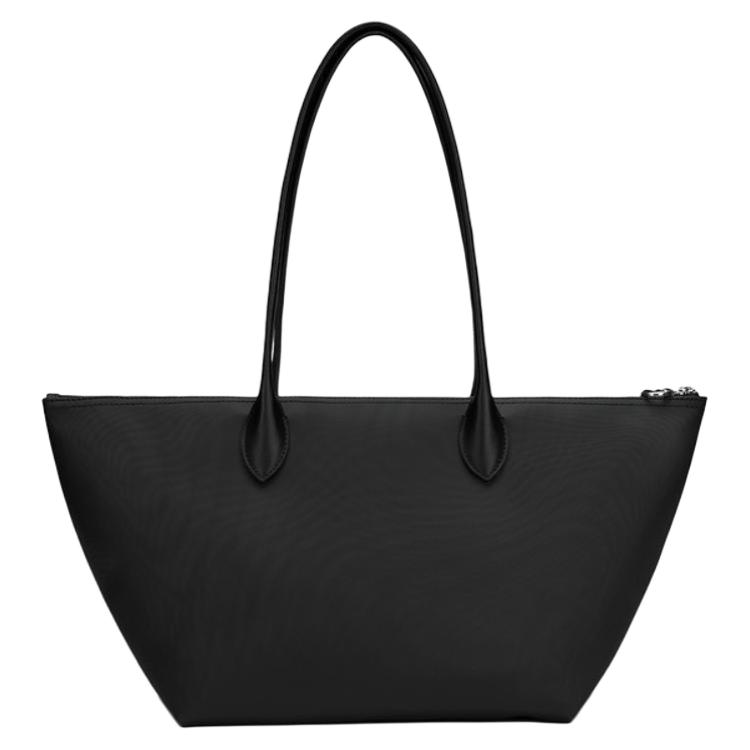 Lacoste Fashionable Versatile PVC Tote Shopping Bag Handbag Shoulder Bag Large Women tote Black NF4826ZP-000