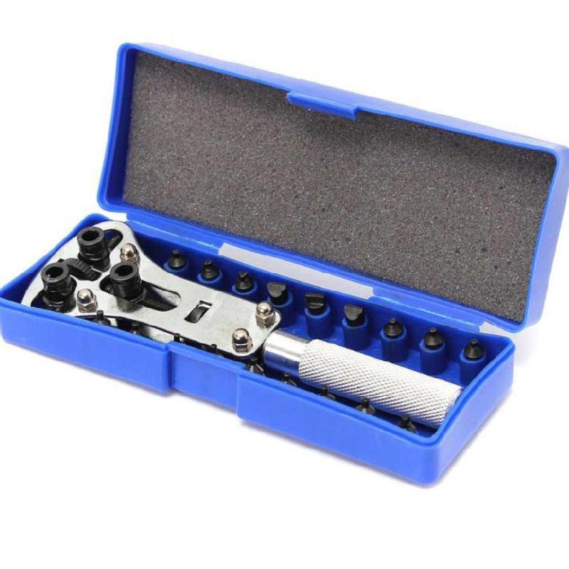 Watch Case Opener Adjustable Screw Back Remover Wrench Repair Tool Kit Part Maintenance Bottom Cover Rear Replace Battery