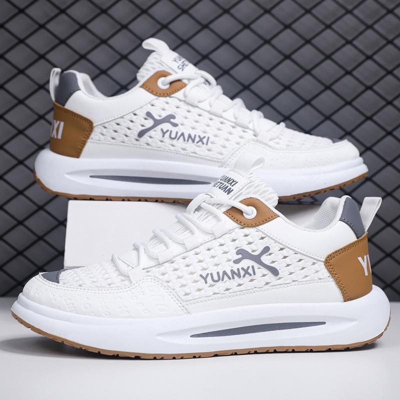 Summer new woven pattern large mesh sneakers thin rocking shoes dad shoes 39