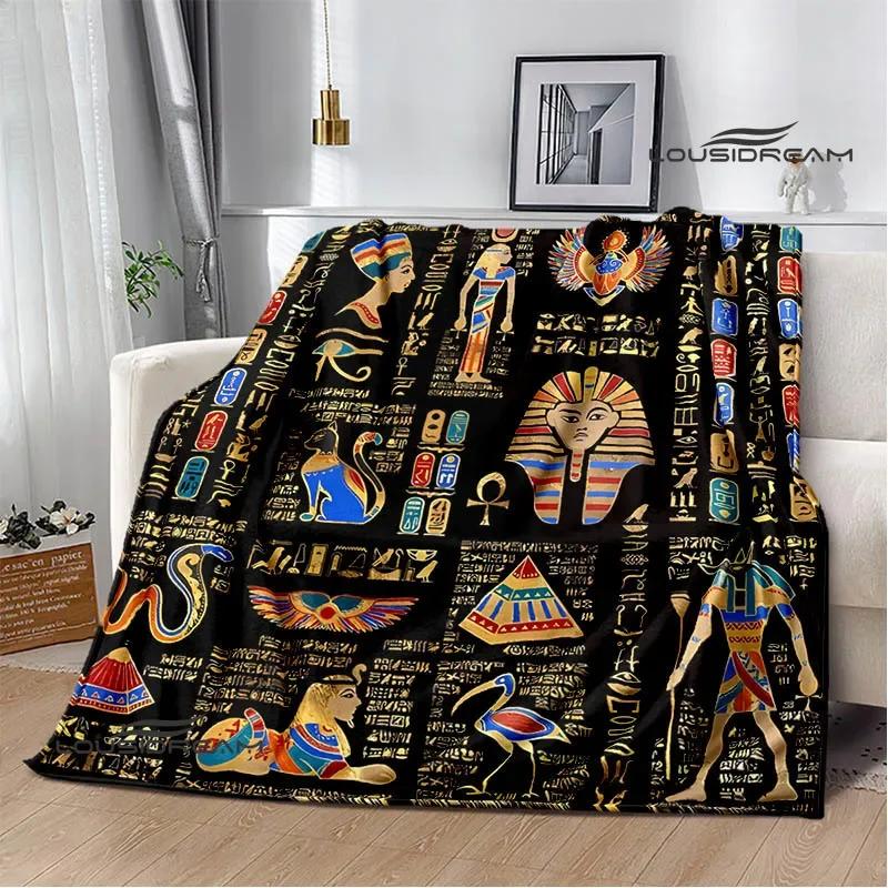 3D Egyptian Pharaoh Oracle Black Cat Printed Blanket Warm Flannel blankets Home bed linings blankets for beds Birthday Gift