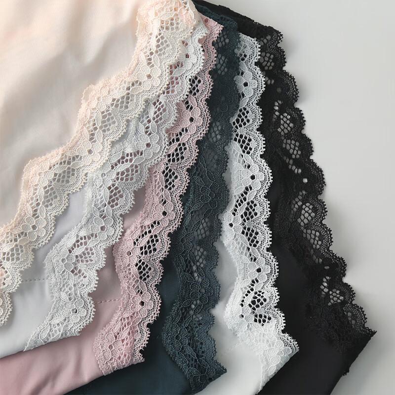 Christies Women's Seamless Ice Silk Lace Panties - 3 Pack