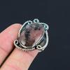Daughters Day Deal Rhodonite Stone Sterling Silver Stackable Promise Ring US 9