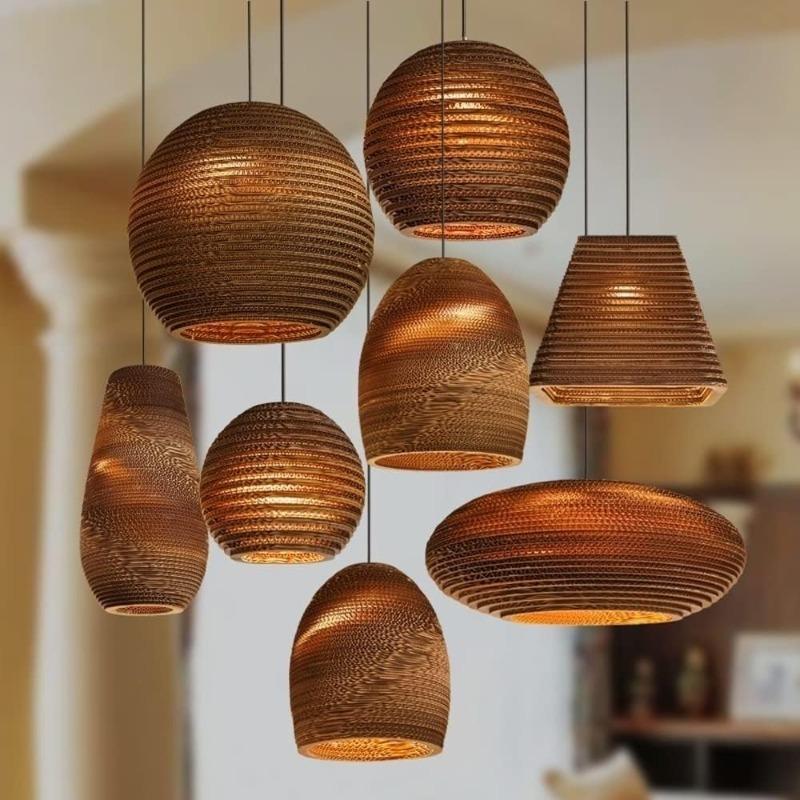 Pendant Light Honeycomb Paper Southeast Asian Creative Zen Chandelier Coffee Shop Restaurant Tea Room Bar Japanese Lighting