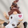 1/3 st Ny Handgjord Kaffetomte Kaffetema Julpynt Tomte med Kaffekopp Harts Kaffe Mini Skrivbordsdekor