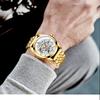 Mens Watches Fashion Luxury Hollowing Automatic Mechanical Watch Waterproof Luminous Watch For Man