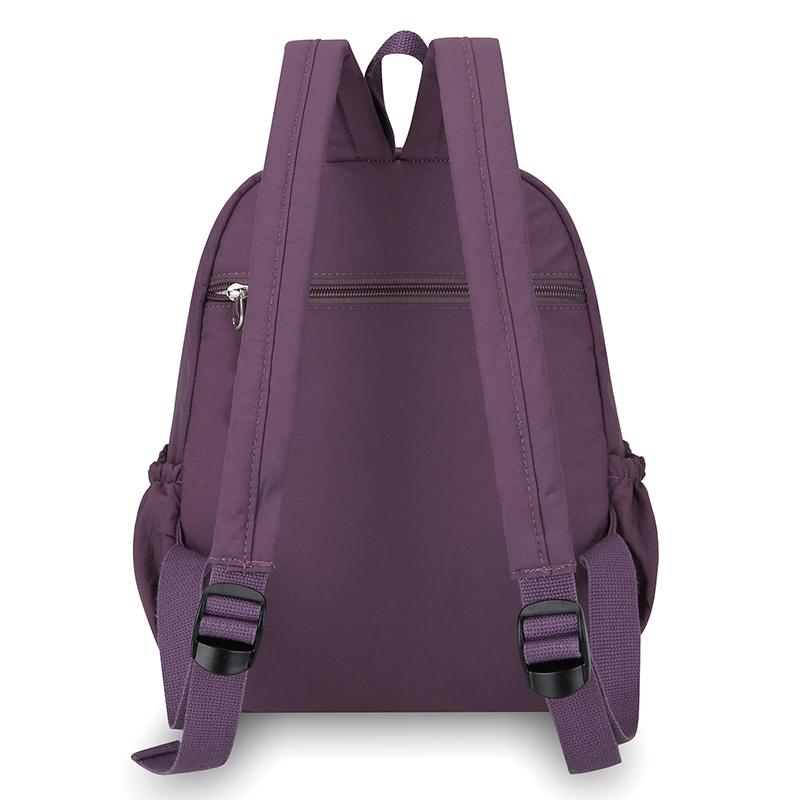 Lightweight Nylon Backpack for Women Casual Daypack Travel Shoulder Bag with Multi Pockets