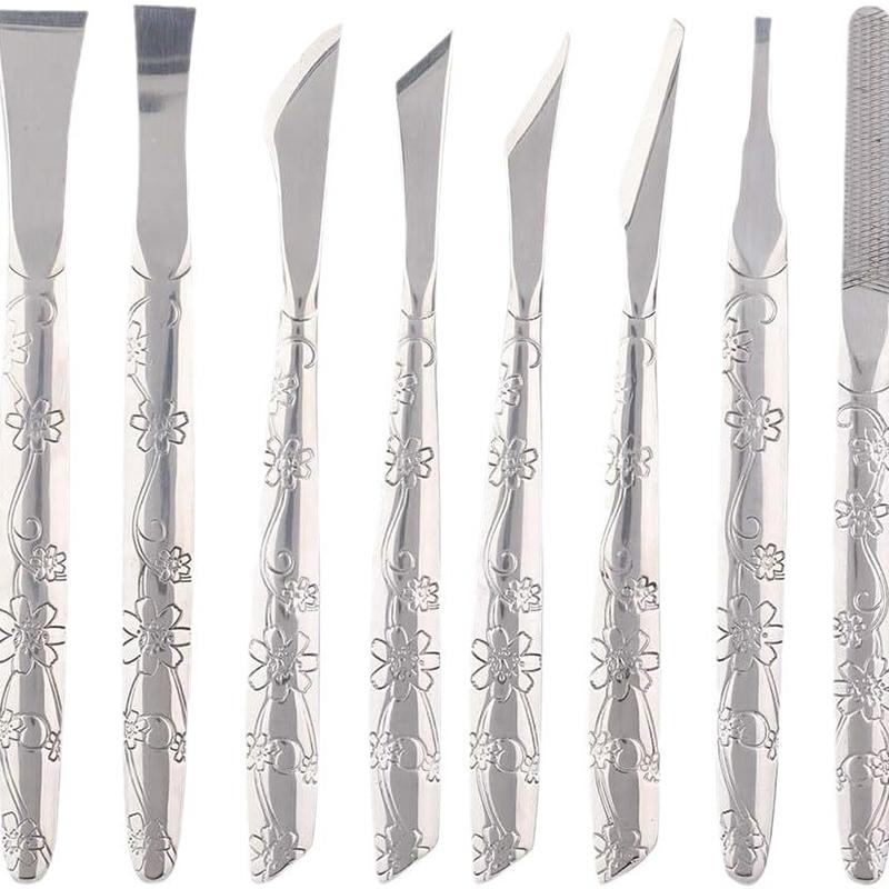 Professional Pedicure Tools Set Manicure Knife Kit Stainless Steel Toe Pedicure Knife Nail Clipper Feet Scraper Dead Skin Remove
