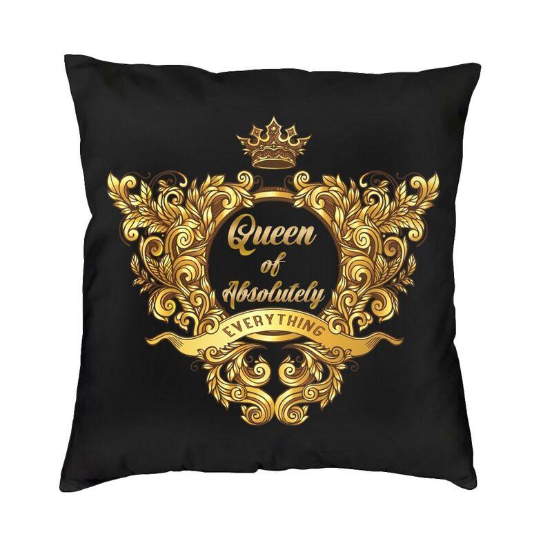 Golden Baroque Elegance Style Square Pillowcover Home Decorative Cushion Cover Throw Pillow for Car Doublesided Printing
