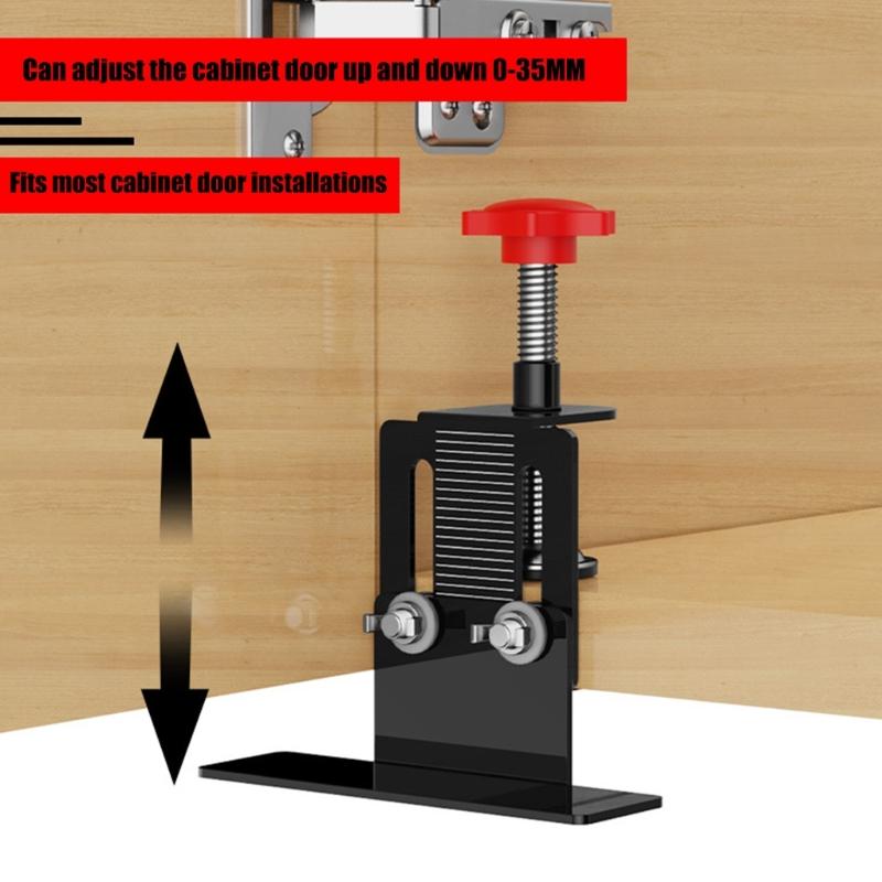 Cabinet Door Positioning Device Mounting Jig for Convenient Use in Office and Retail Spaces Home Renovation Projects