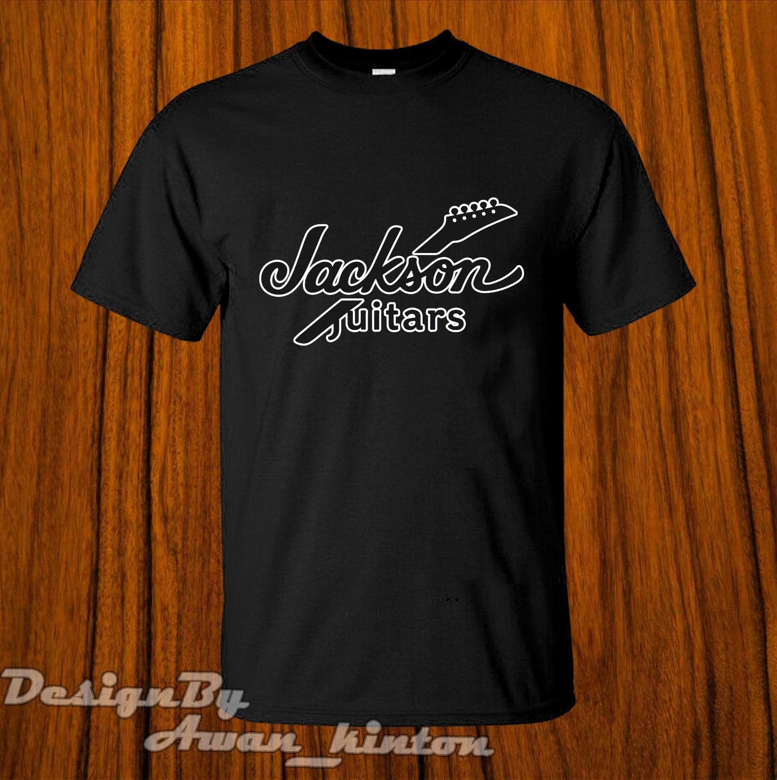 Men s and Women s T-shirts Cotton T-Shirt Funny JACKSON Guitar Logo Shirt Made In Usa XXXXL