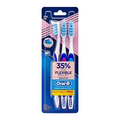 Extra Soft Toothbrush Set (3 Pcs), Toothbrush Criss Cross Extra Soft Set,