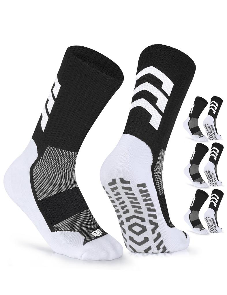 CLOSEMATE Soccer Pile 3 for Running Men's Socks, Non-Slip, Sports, Football, Odor-Resistant, Sweat-Wicking, Moisture-Wicking, Quick-Drying, Socks,