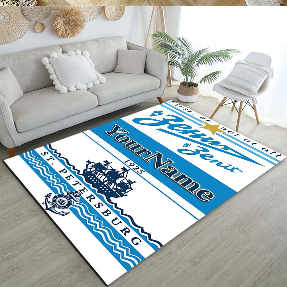 Fc Zenit Saint‑petersburg 50 Customized Name Carpet Perfect for Foyer Study room Outdoor Decorate room Anti-slip Rug Decorate Offices