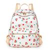 Fashion Sweet Cherry Butterfly Backpack Soft Nylon Fabric Women's Shoulder Bag Cute Versatile Teenager Girl School Bag Leisure Outdoor Travel Rucksack