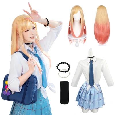 Kitagawa Marin Cosplay Kostüm Kitagawa Marin Cosplay Outfit Darling Cosplay Uniform Set Anime Kostüm Marin Sommer [NOKIJP] - - Verkleidung - -