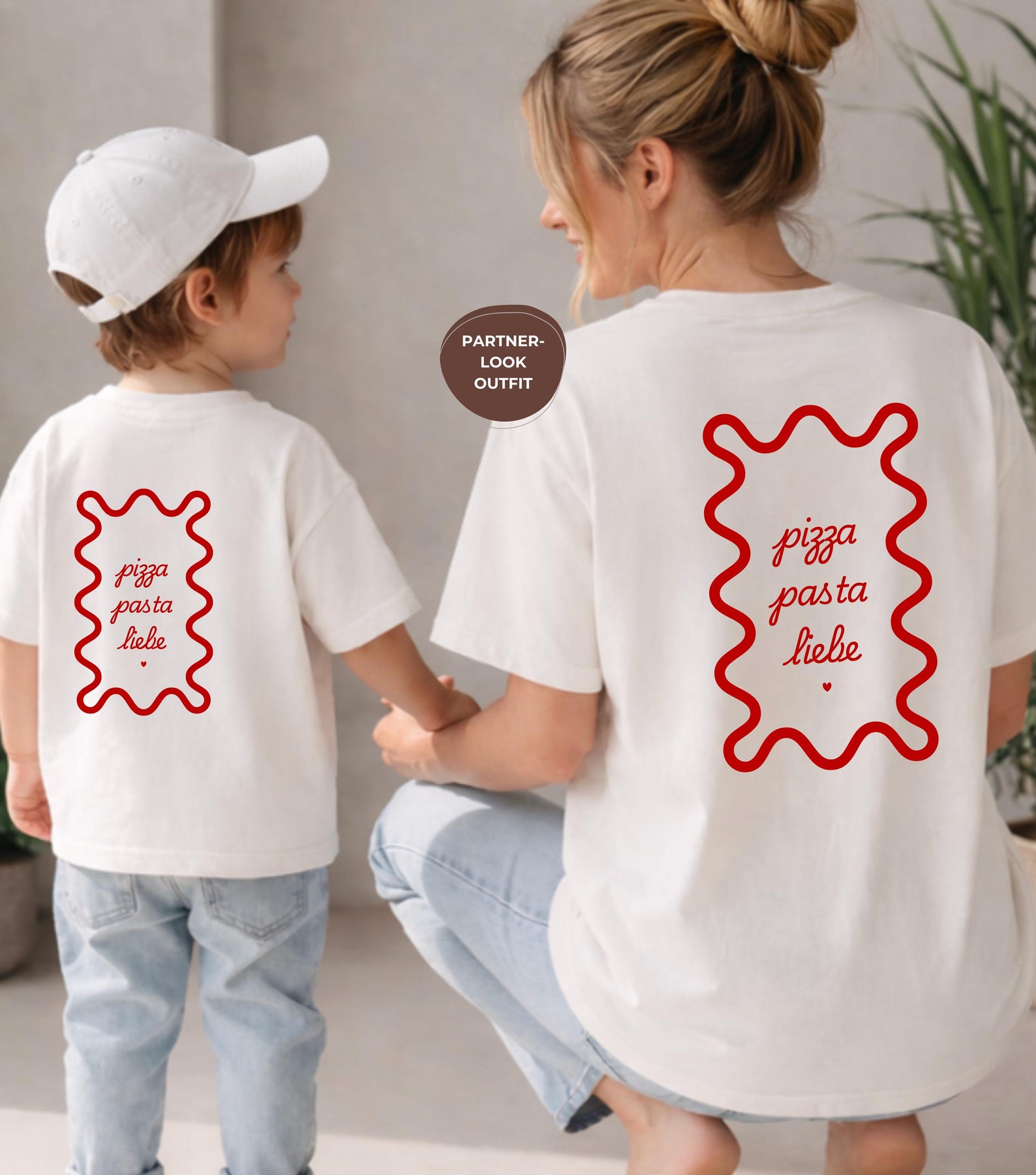Partner Look T-shirt Mama Child - Cotton - Matching Set for Mom & Baby - Mother and Child Outfit - Family Look - Gift for Mom L