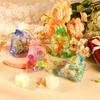 100 Moon Star Gauze Bags, Wedding Gift Bags with Drawstrings, Small Mixed-color Gift Bags, Party Gift Bags