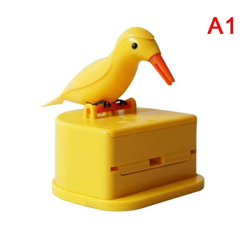 1Pc Creative Cute Toothpick  Automatic Bird Toothpick Box