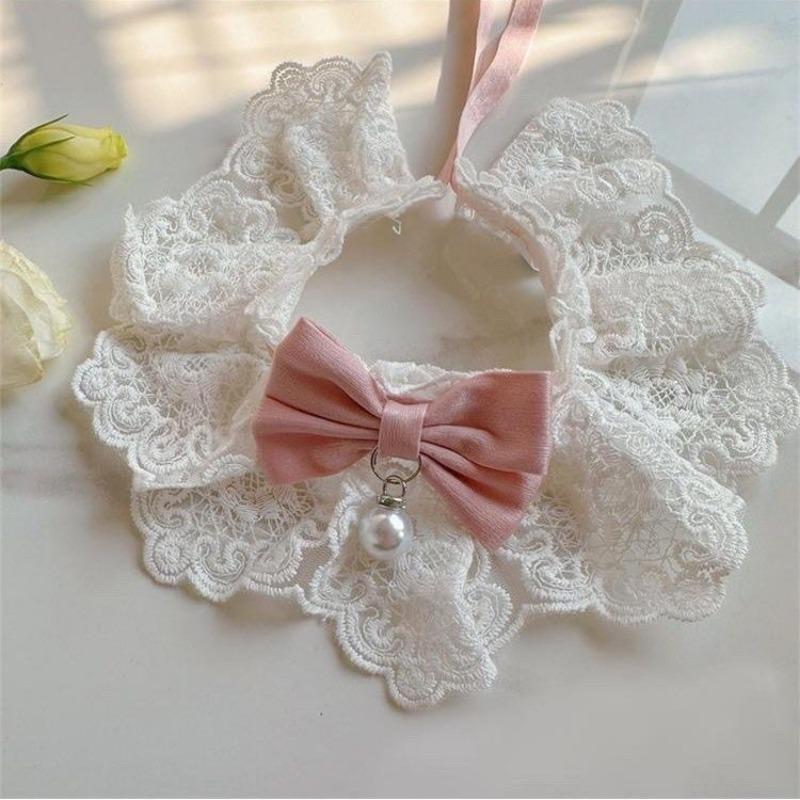Dog Saliva Wipes, Pet Scarves, Large, Medium and Small Dog Bibs for Cats, Pet Accessories, Necklaces, Collars, Ringbells, Bow Ties