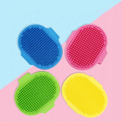 Miękka guma Szczotka dla psa i kota Kąpiel dla zwierząt Grzebień silikonowy Grzebień do masażu Środek do usuwania sierści Artykuły dla zwierząt Pielęgnacja psów Mycie Sprzęt do czyszczenia