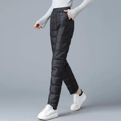 Herbst Winter Warme Hosen Übergröße Lässige Jogginghosen mit Elastischem Bund Damen Outdoor Dicke Hosen