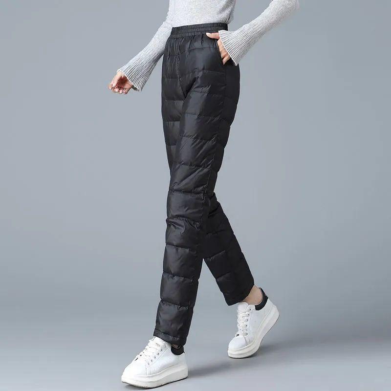 Autumn Winter Warm Trousers Plus Size Casual Sweatpants with Elastic Waist Band Women's Outdoor Thick Trousers