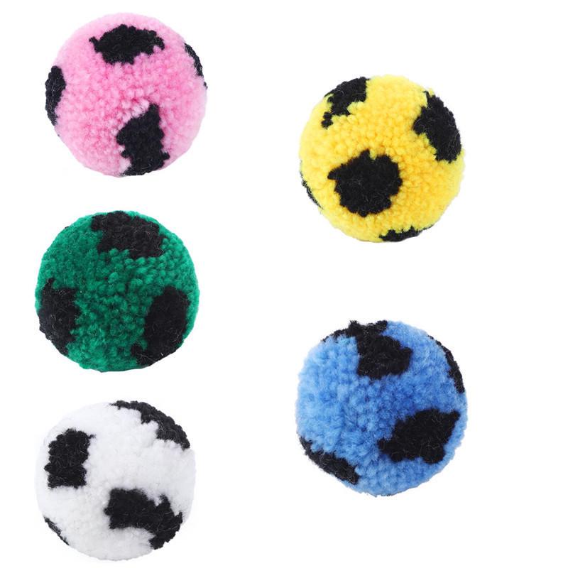 Plush Silent Yarn Ball Football Cat Toy – Self-Entertainment for Pets