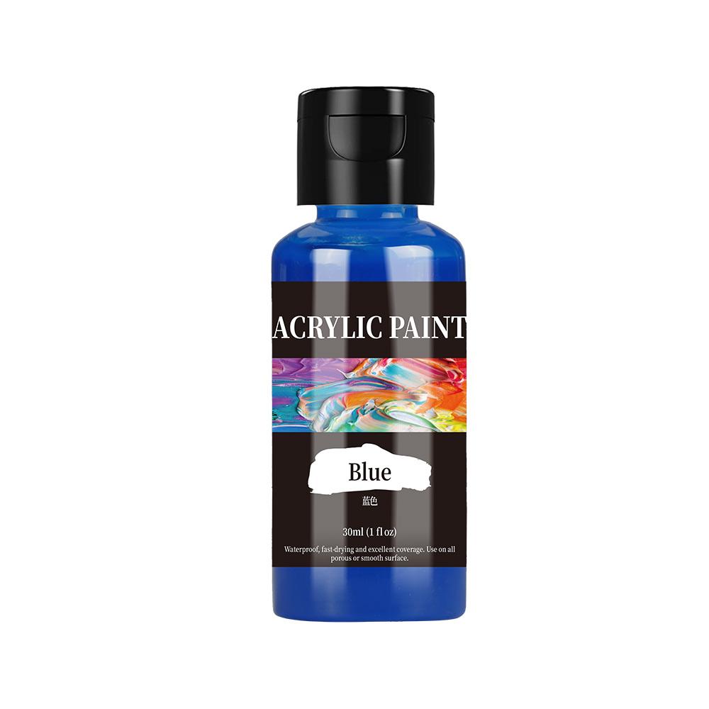 30ml 24 Colour Acrylic Paint Colors Bottled Acrylic Paint Set Paint For Fabric Clothing Painting Rich For Leather DIY Pigment