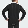 Adidas Primeknit Gradation Pattern Solid Color Golf Long Sleeve Knit Top Men tops Black IN6654
