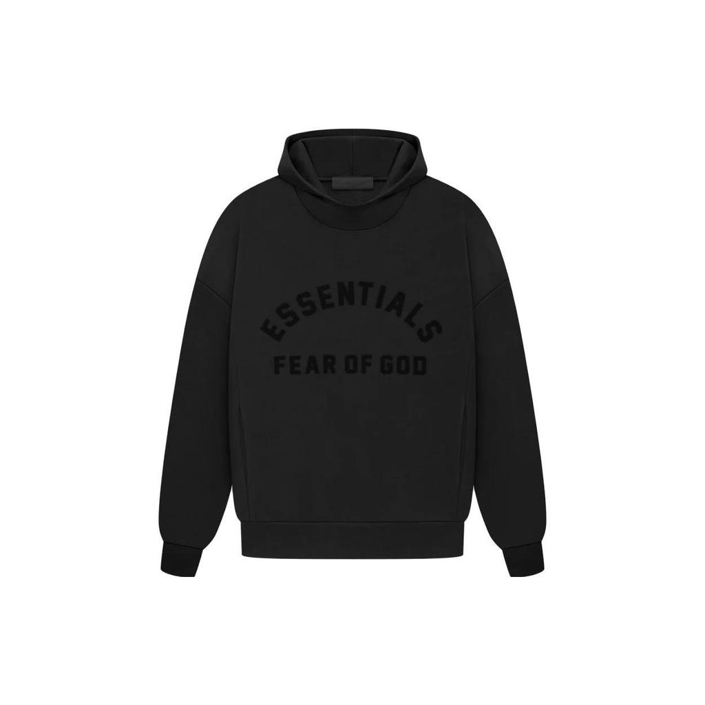 Fear of God Essentials SS23 Arch Logo Hoodie Jet Black Men 192SP232050F