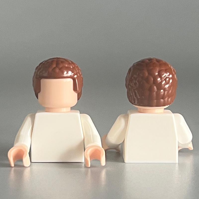 Compatible Lego Boy's Small Particle Hair Building Blocks MOC Parts DIY Assembly Toy Accessories