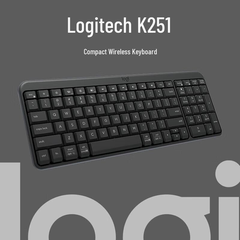 

Logitech K251 Wireless Bluetooth Compact Keyboard