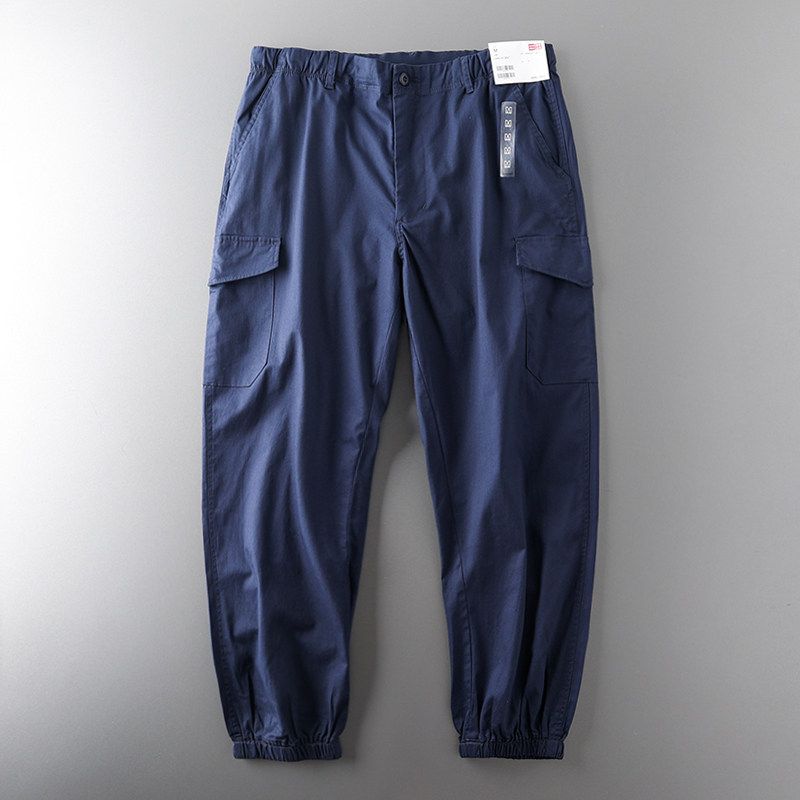 American-Style Retro Export Original Order Casual Working Pants Blue L