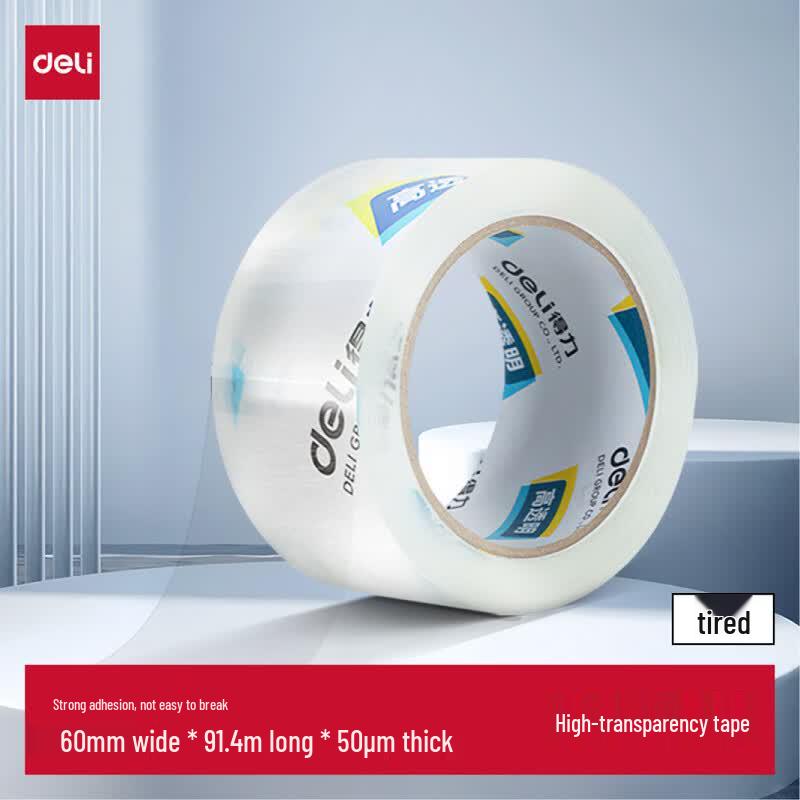 Deli High-Quality Transparent Packing Tape