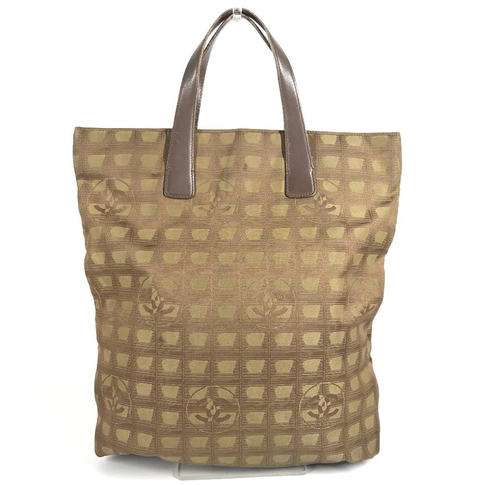 CHANEL New travel line Flat Tote Bag Flat Shopper Vertical Tote Bag Hand Bag