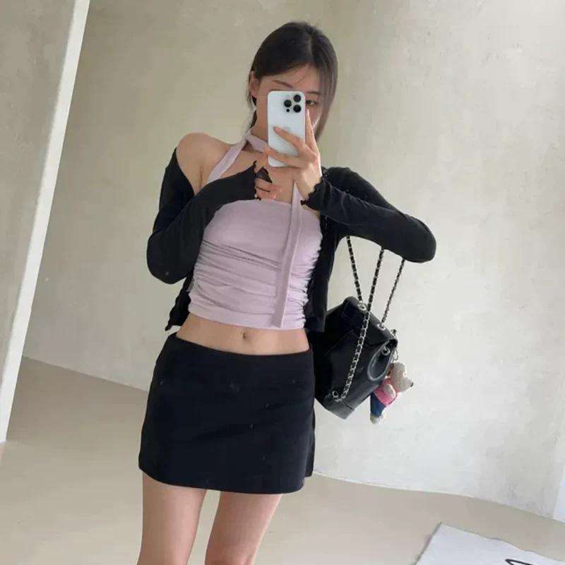 Korean Dongdaemun Spring/Summer Slim A-line Skirt Shorts