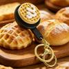Calming Keychain Keys Finger Button Anti-Stress Toys Rabbit Cake Heart Waffles Funny Decompression Gifts For Children Adults