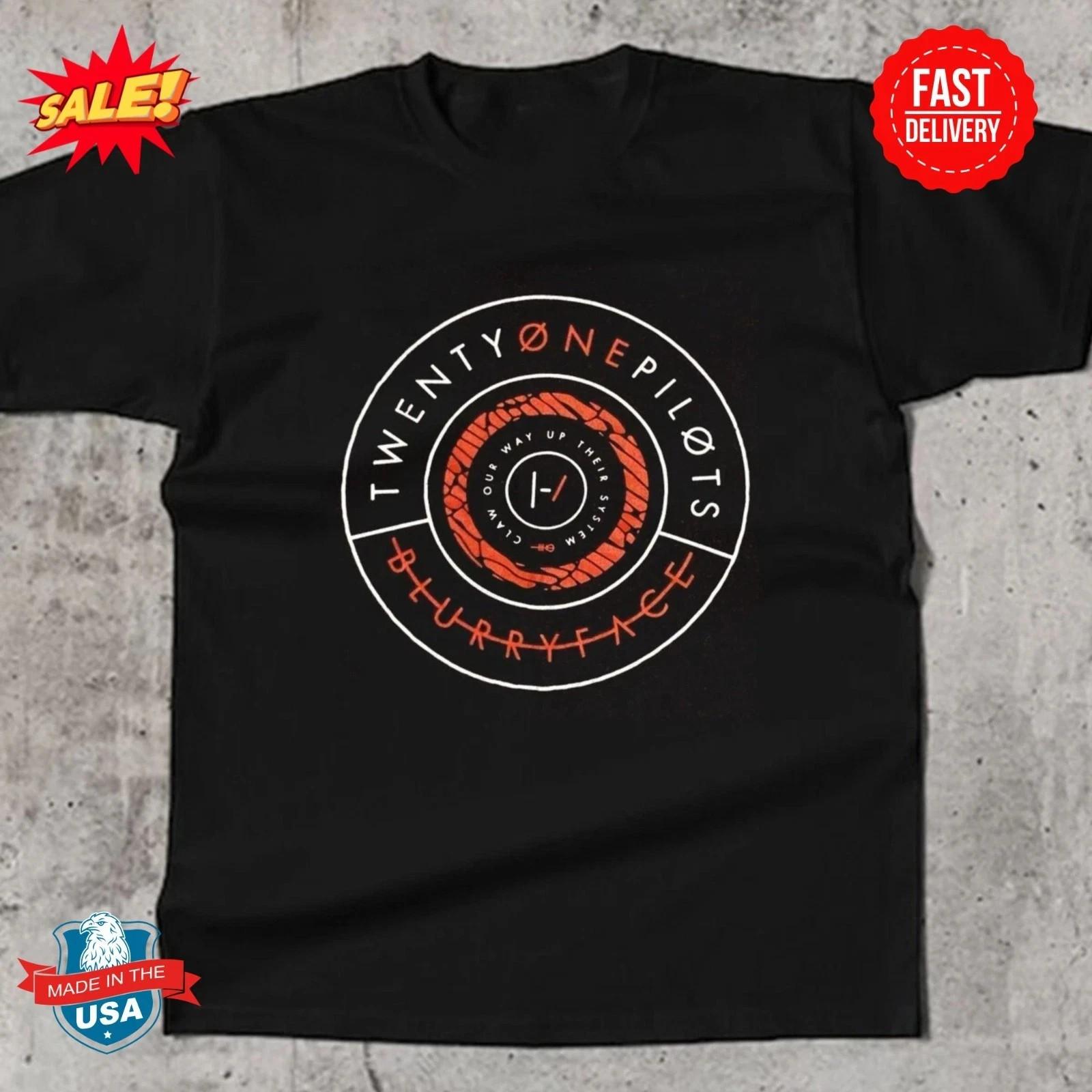 New Twenty One Pilots Blurry Face Gift For Fans T-Shirt S-5XL XXXXL