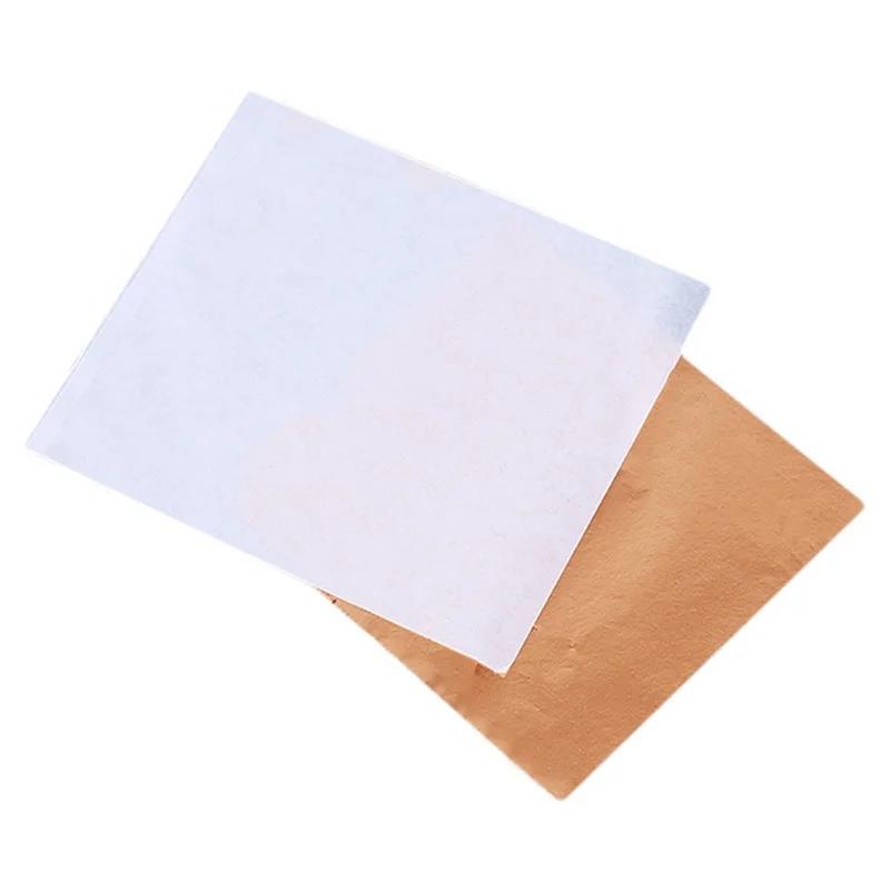 

Новый готовый к отправке набор из 100 листов золотой фольги высокого качества, имитация, для поделок, домашнего декора, живописи, мебели и ногтей