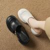 Baotou slippers women wear thick-soled half-mop 2025 summer new fashion lazy high-heeled skirt sandals thick-heeled