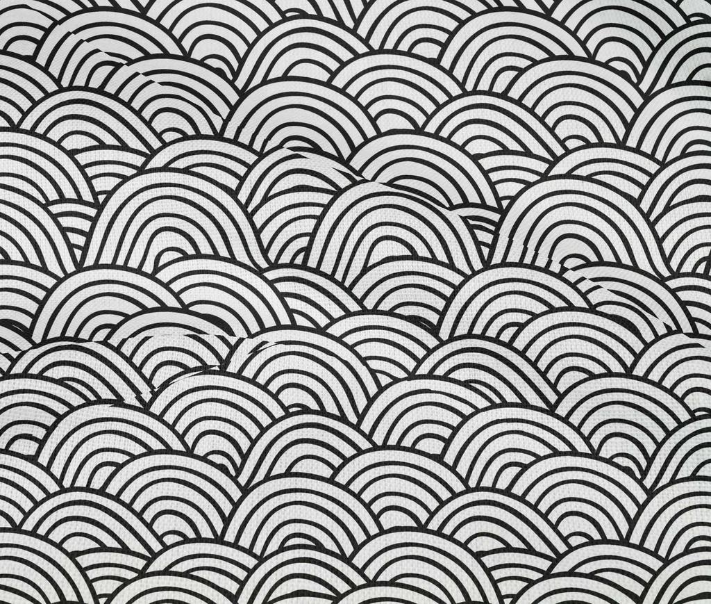 oneOone Tela de algodón flexible negra, tela tradicional japonesa asiática para coser, tela artesanal estampada por yarda, 40 pulgadas