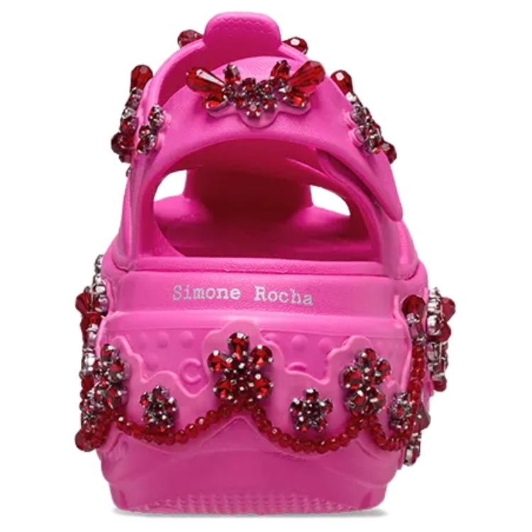 Simone Rocha X Crocs Snow House Comfortable Versatile Roman Sandals Unisex Sandals Pink 211428-6QQ