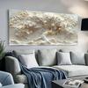 Golden White Flower Tree Poster and Prints Abstract Canvas Painting Wall Art Pictures for Living Room Home Decor Gift Poster