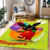 Bing's Colorful Adventure Themed Anti-Slip Rugs - Polyester Home Decor, Suitable for Bedrooms, Living Rooms, Doorways, Studios, and Decorations